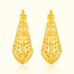 9CT Gold Filigree Hoop Earrings