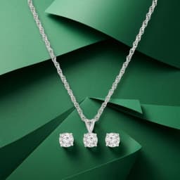 Soloire Silver Necklace Set