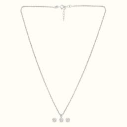 Soloire Silver Necklace Set
