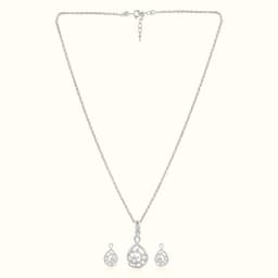 Serene Silver Necklace Set