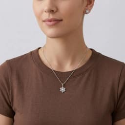 Icelia 92.5 Silver Necklace Set