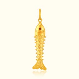 22ct Golden Fish Locket
