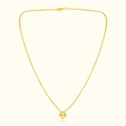 18CT Four-Leaf Clover Gold Chain