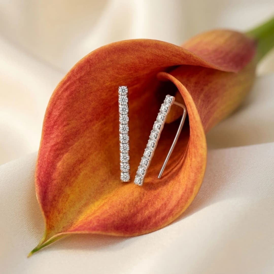 Squared Diamond Earrings