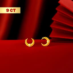 9CT Gold Crescent Moon Tops