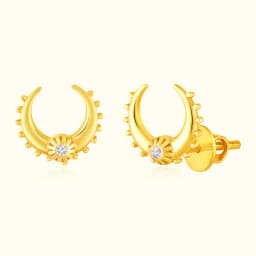 9CT Gold Crescent Moon Tops