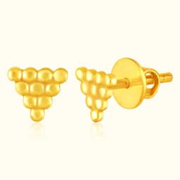 9CT Gold Beaded Triangle Tops