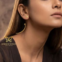 9CT Gold Shell Fan Tops