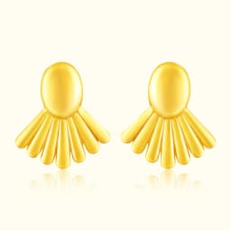 9CT Gold Shell Fan Tops