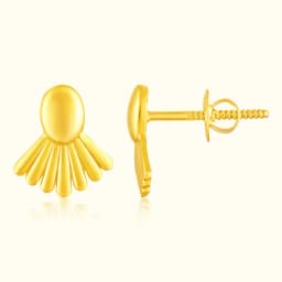 9CT Gold Shell Fan Tops