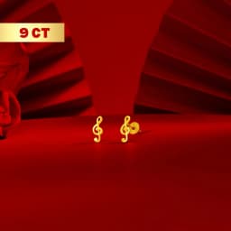 9CT Gold Music Note Tops