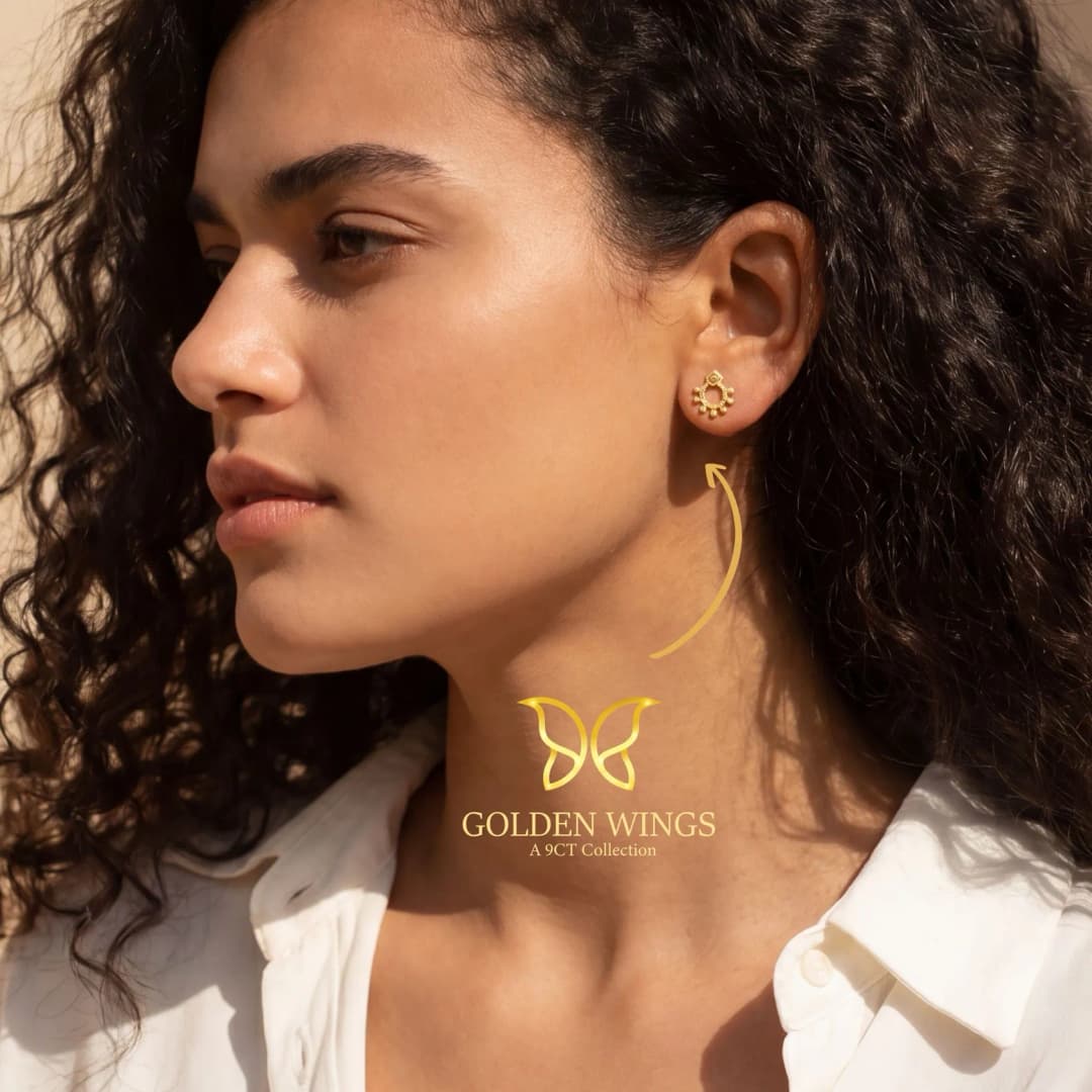 9CT Gold Sunburst Tops