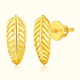 9CT Gold Leaf Earrings