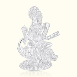 Pure Silver Saraswati Idol