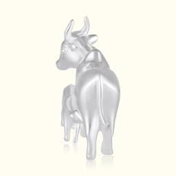 Silver Cow and Calf Idol