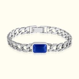Cobalt Blue Silver Bracelet