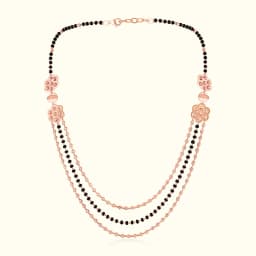 Layered Silver Mangalsutra