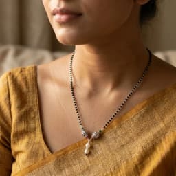 Minimalistic Oxidised Mangalsutra