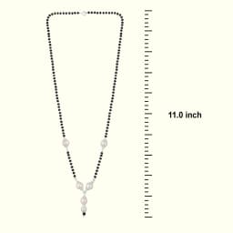 Moonlit Silver Mangalsutra