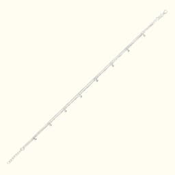 Sterling Silver Dainty Charm Anklet