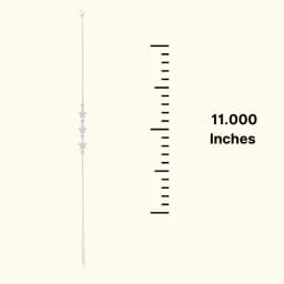 Minimalist Floral Silver Anklet