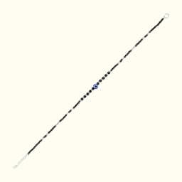 Sterling Silver Black Bead Evil Eye Anklet