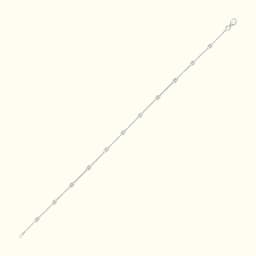 Sparkle Serene Silver Anklet