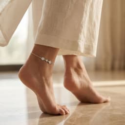 Circle of Hope Silver Anklet