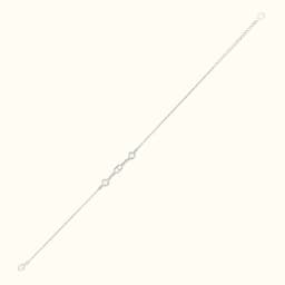 Silver Swirls Anklet