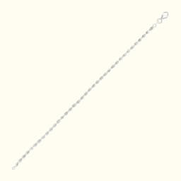 Moonlit Twist Silver Anklet