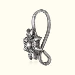 Silver Fleur Crest Press Nath