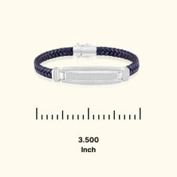 Stratos Mens Silver Band Bracelet