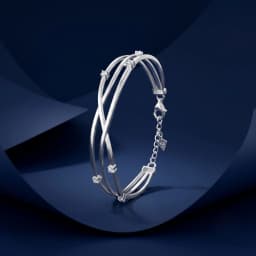 Regal Silver Kada-Bracelet