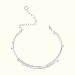 Regal Silver Kada-Bracelet