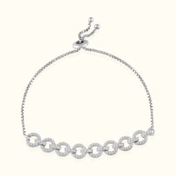 Moonbeam Silver Adjustable Bracelet