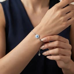 Evil Eye Silver Bracelet