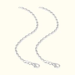 Timeless Silver Twist Link Bracelet