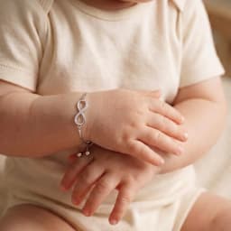 Baby Infinity Silver Bond Bracelet