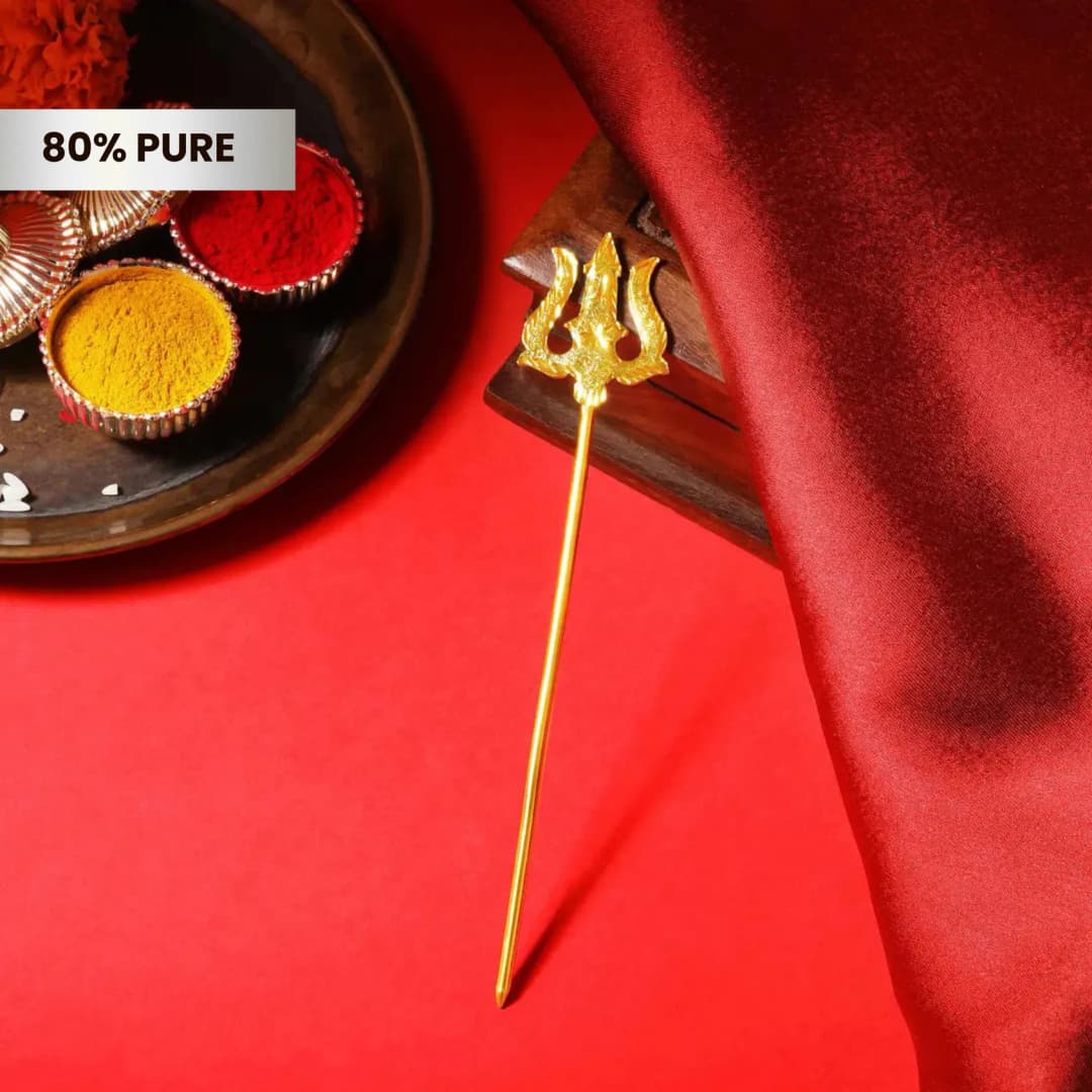 Golden Silver Trishul