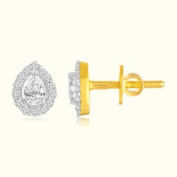 9CT Gold Pear Studs
