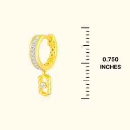 9CT Gold Diamond Drop Earrings