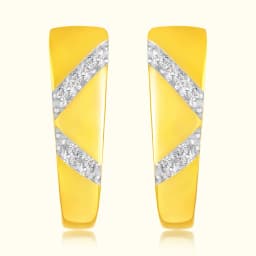 9CT Gold Huggie Hoop Bali
