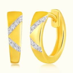 9CT Gold Huggie Hoop Bali