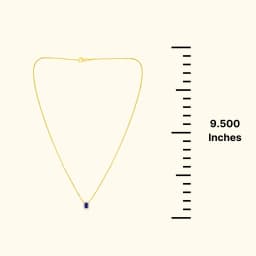 9CT Gold Sapphire Chain