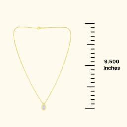 9CT Gold Teardrop Chain Necklace