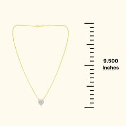 9CT Gold Heart Pendant Chain