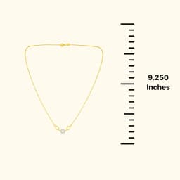 9CT Gold Hexagons Chain Necklace