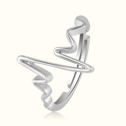The Heartbeat Silver Ring