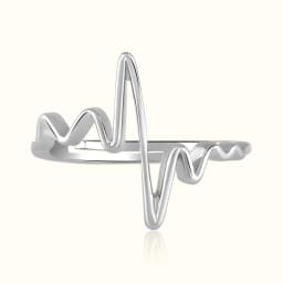 The Heartbeat Silver Ring