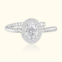 Aurora Circle Silver Ring